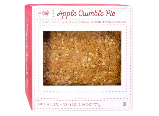 trader joe's apple crumble pie