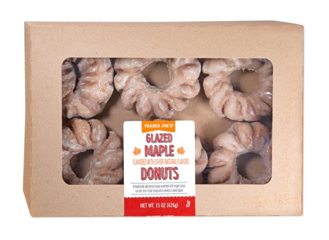 trader joe's glazed maple donuts