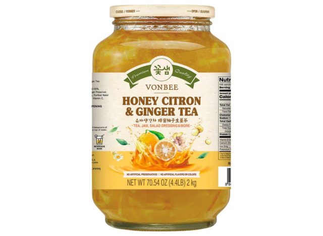 vonbee honey citron ginger tea
