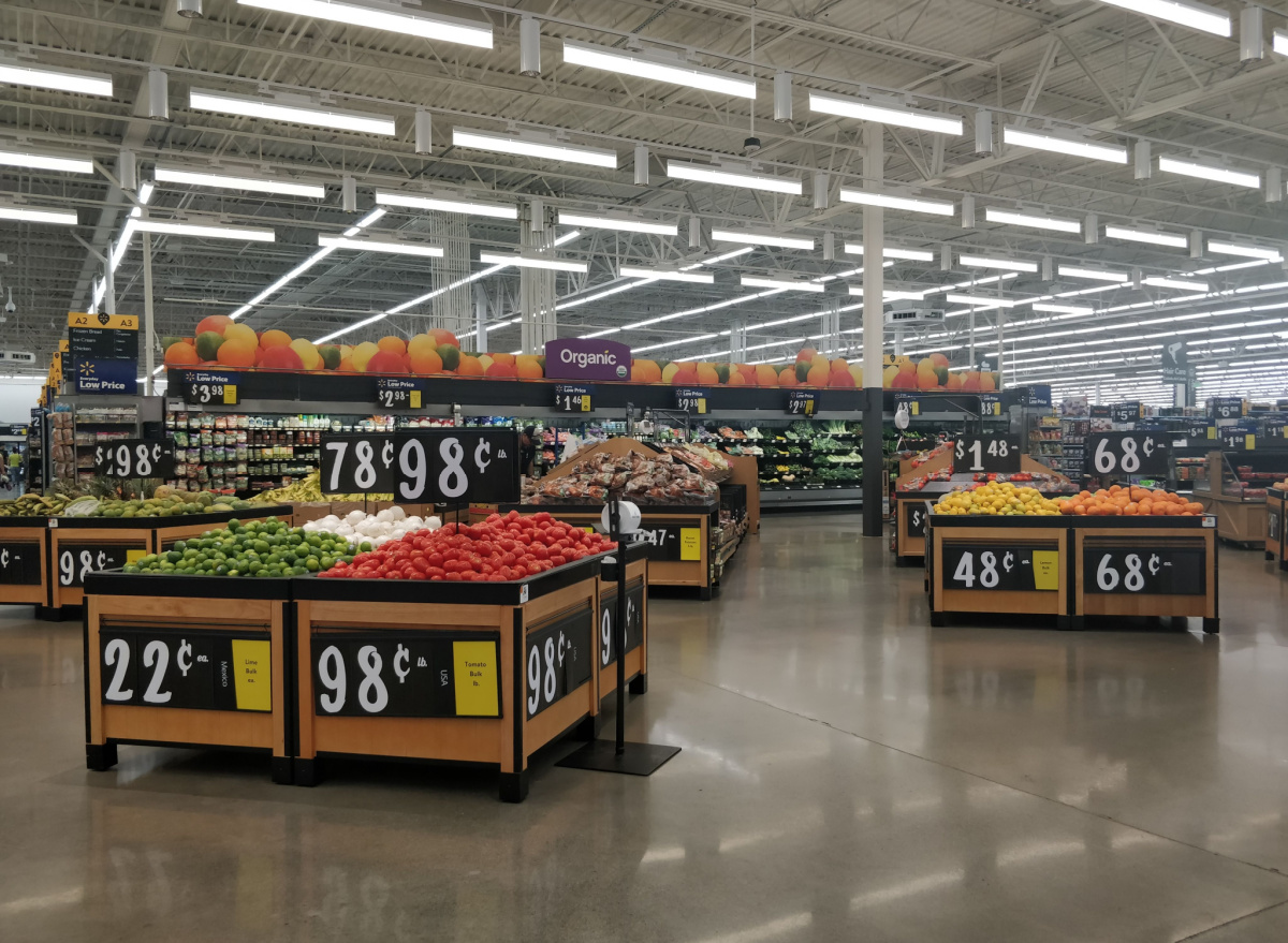 Walmart produce section