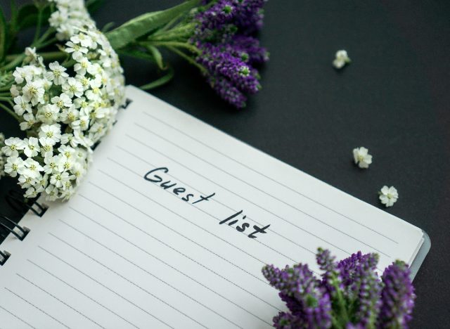 how to cut down a wedding guest list concept
