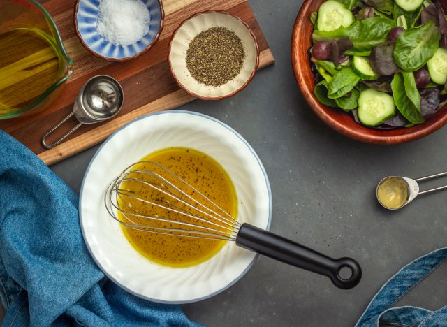 whisk salad dressing