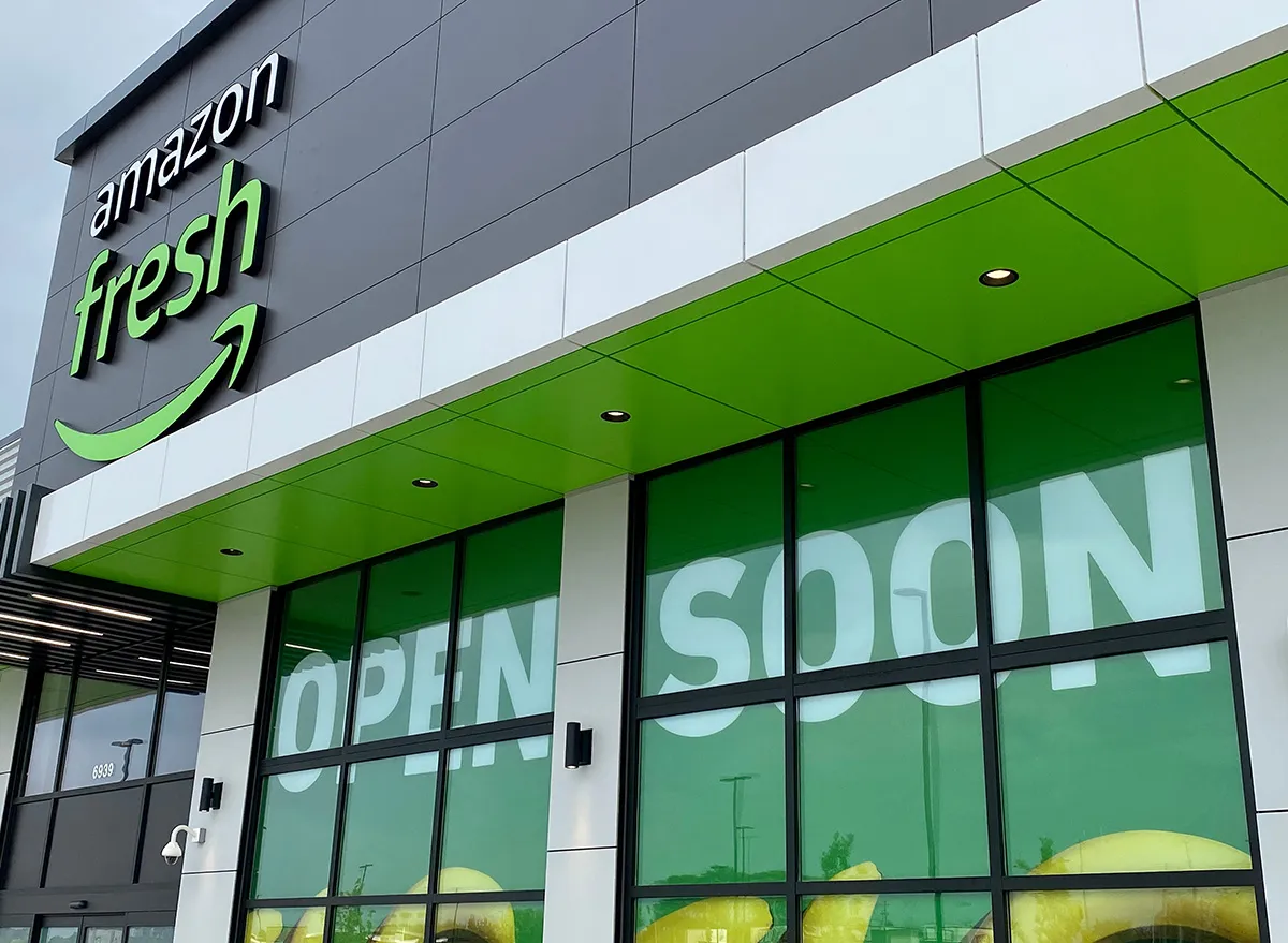 Amazon Fresh store in suburban Chicago.