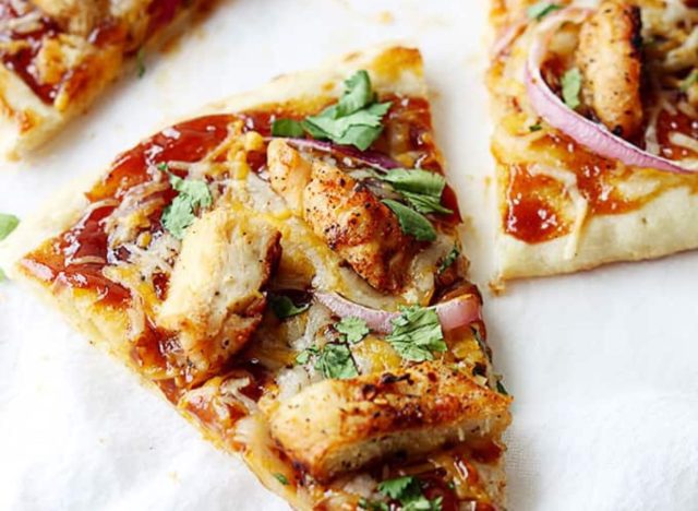 BBQ chicken flatbread