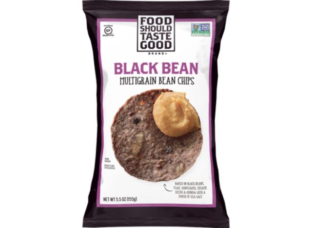 Black bean chips