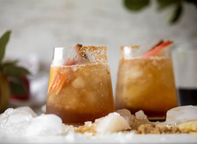 Brown sugar bourbon smash