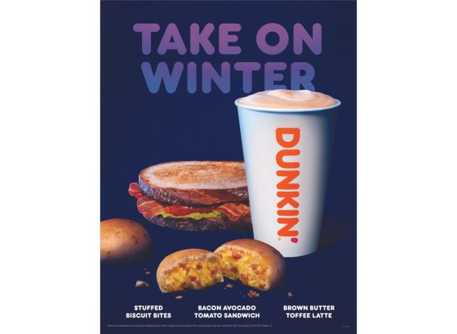 Dunkin winter menu