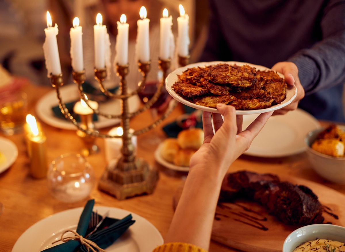 Hanukkah meal