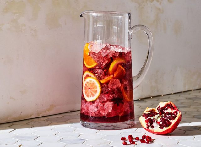 spiced pomegranate clementine sangria