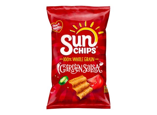 bag of Sun Chips on a white background