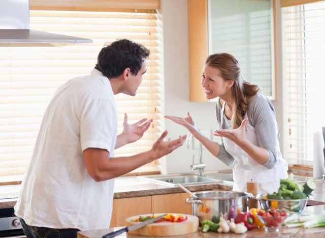 arguing in the kitchen