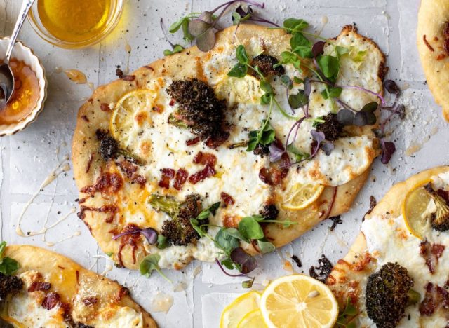 cheesy lemon flatbread