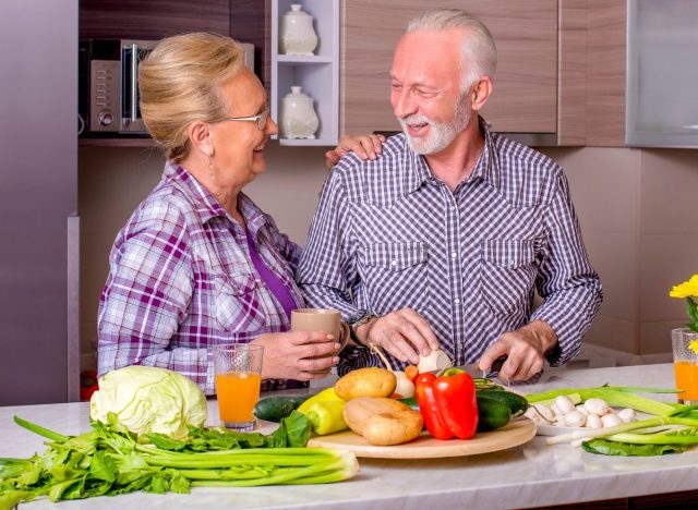 eating vegetables