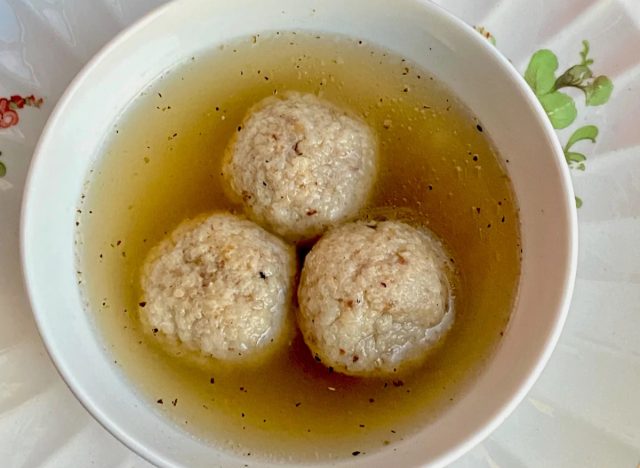 lemony matzo ball soup