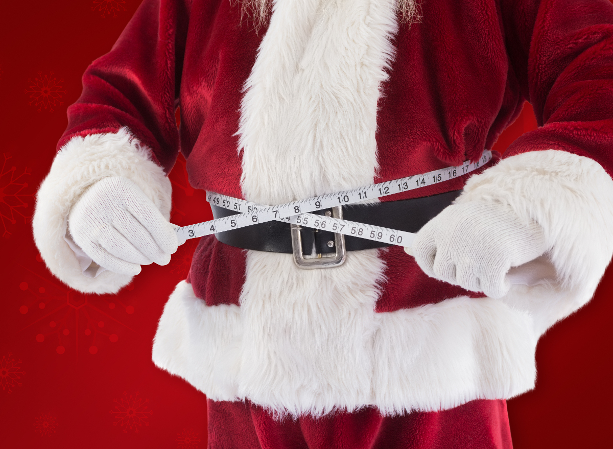 lose your large belly Santa belly concept