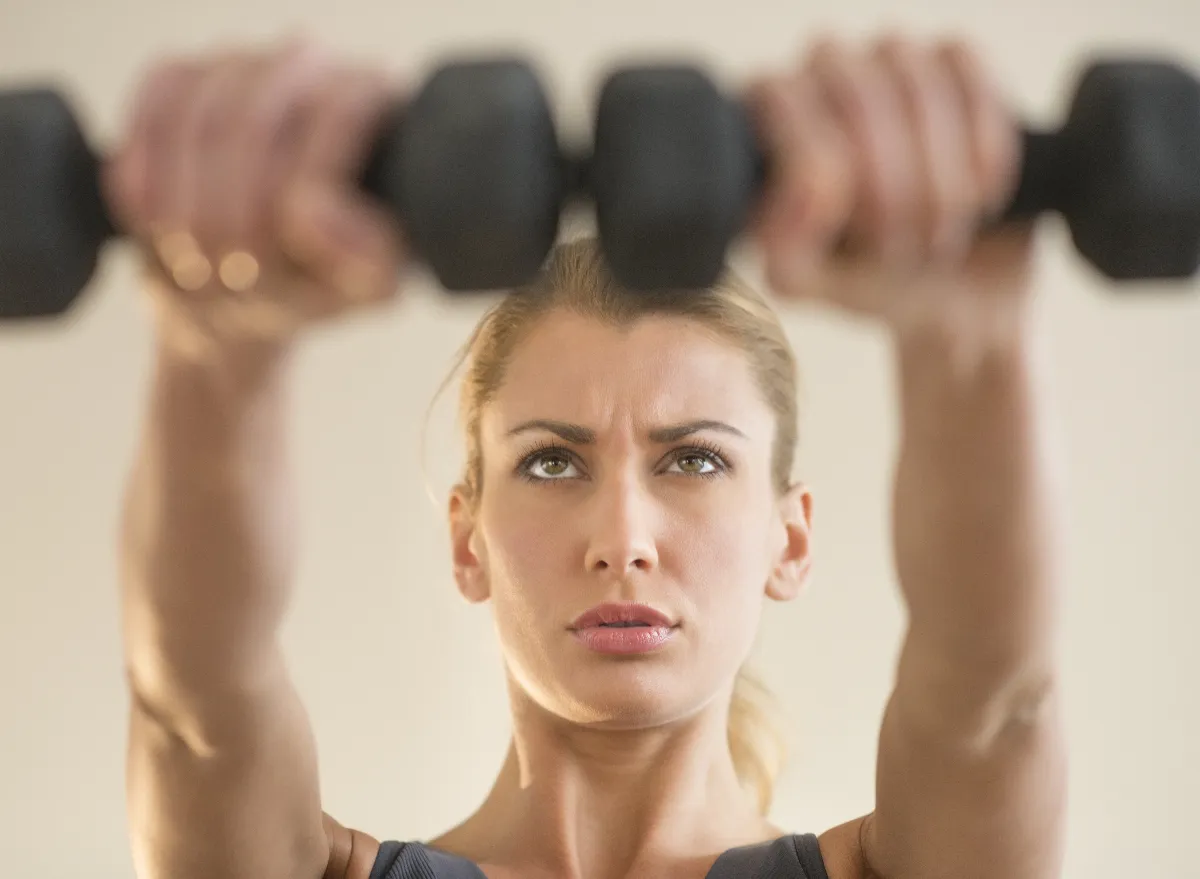 Get Rid of Underarm Fat With This Free Weights Workout