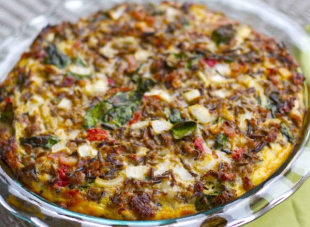 sausage and red pepper quiche