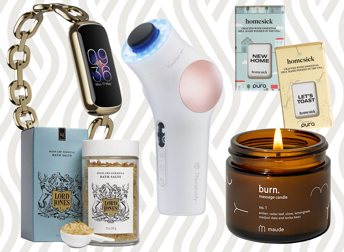 self-care gifts collage