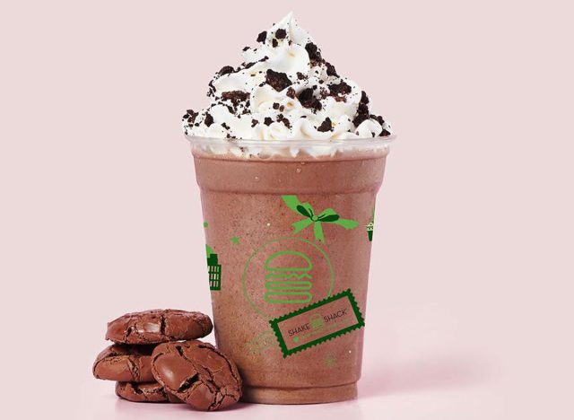 Shake Shack Chocolate Milk & Cookies Shake