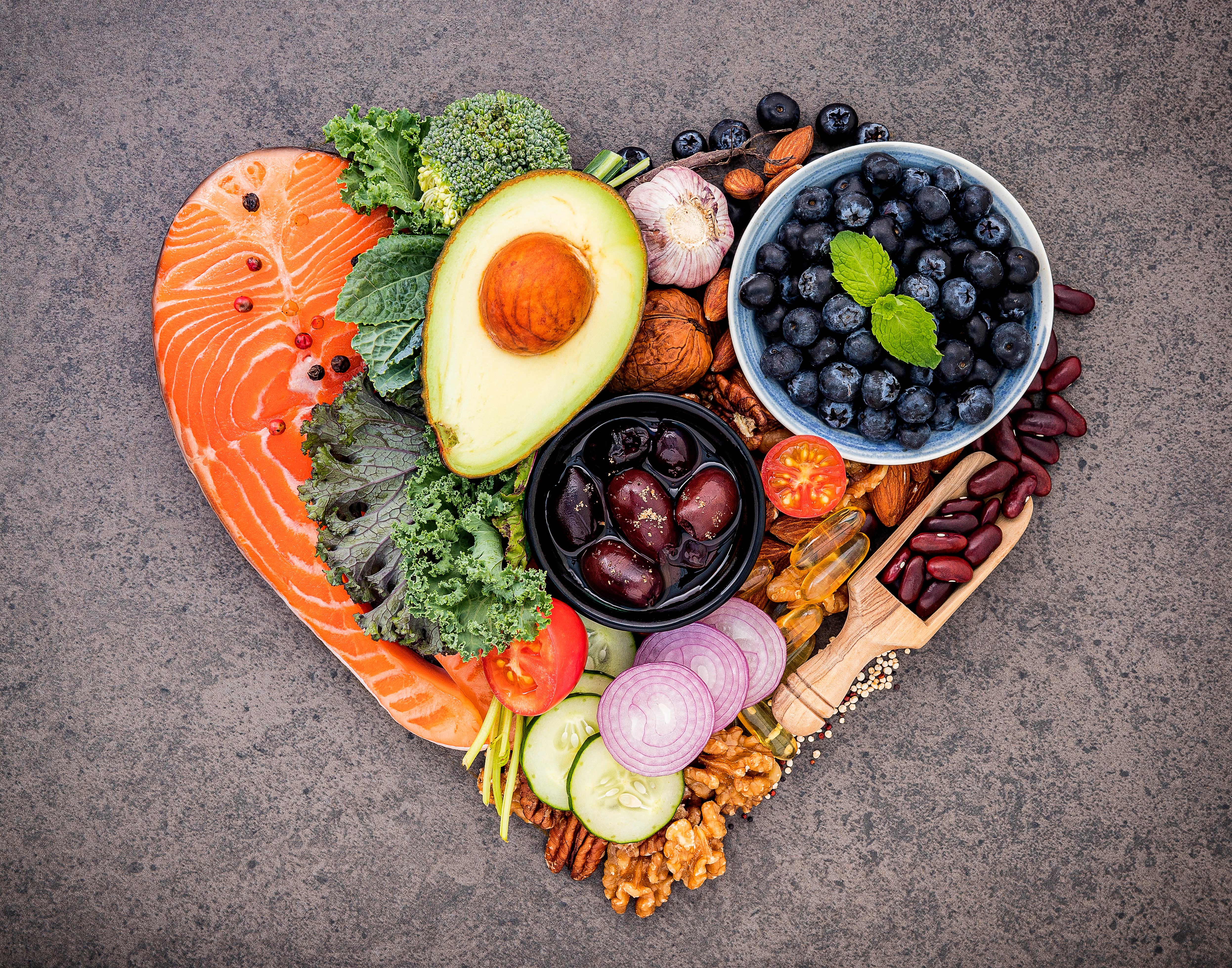 Balanced healthy ingredients of unsaturated fats for the heart and blood vessels.