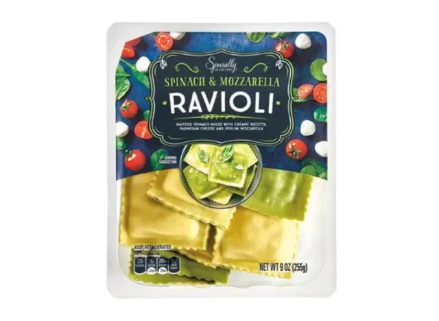specially selected spinach & mozzarella ravioli