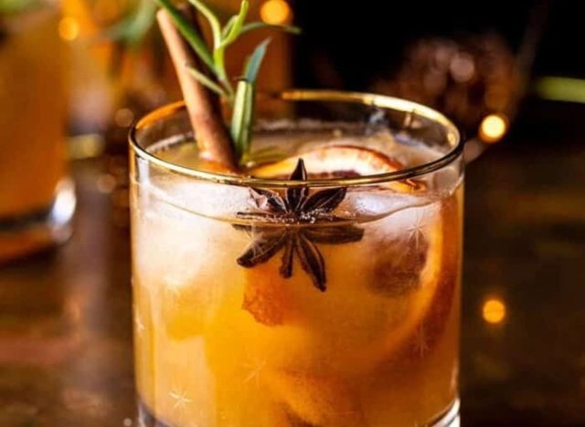 spiced honey old fashioned