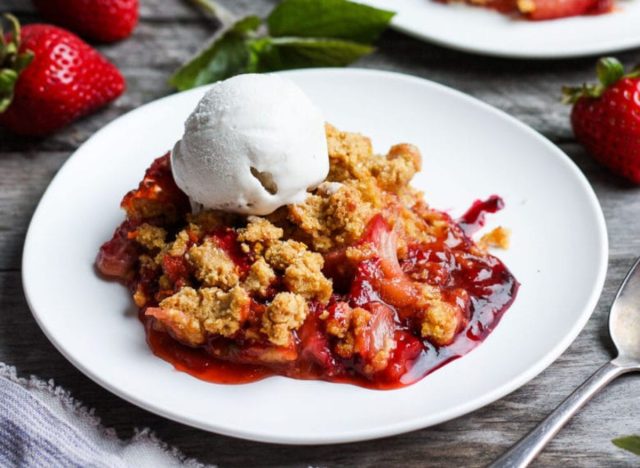 cobbler strawberry rhubarb with orange and ginger