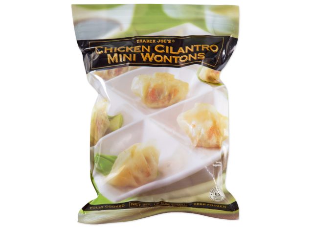 trader joe's chicken cilantro mini wontons