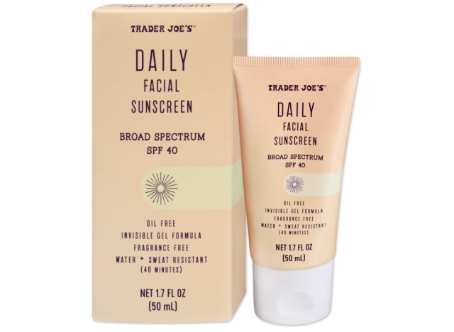 trader joe's daily facial sunscreen spf 40