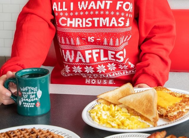 waffle house christmas sweater