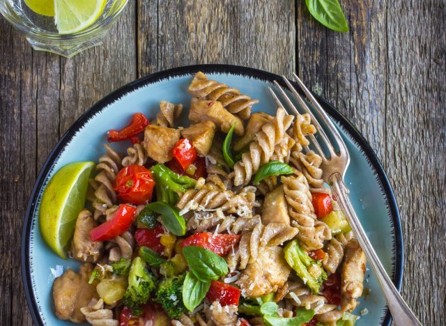 healthy whole grain pasta dish