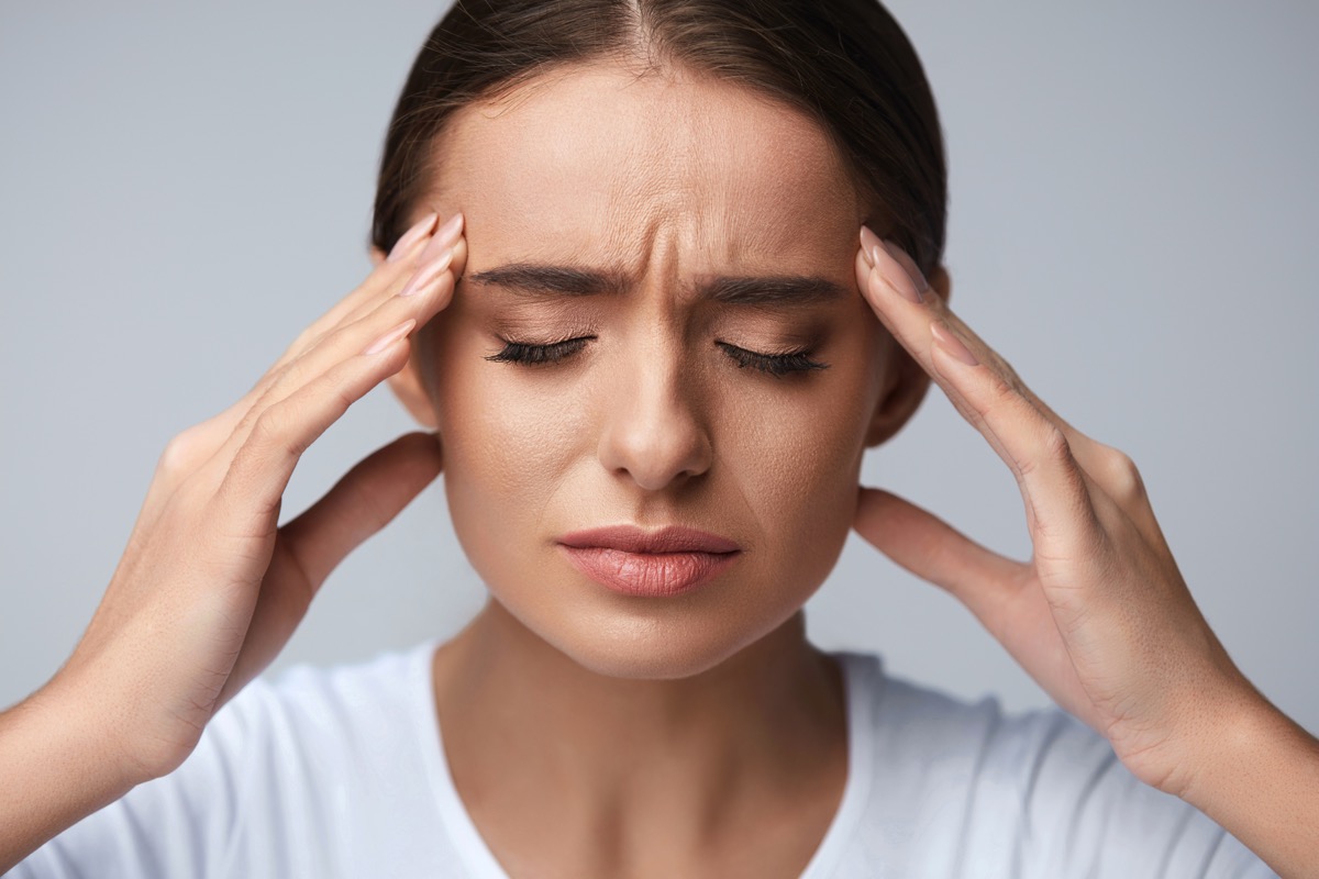 Health,And,Pain.,Stressed,Exhausted,Young,Woman,Having,Strong,Tension