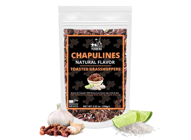 yerbero chapulines toasted grasshoppers