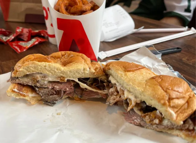 Arbys steakhouse ribeye taste test cheese