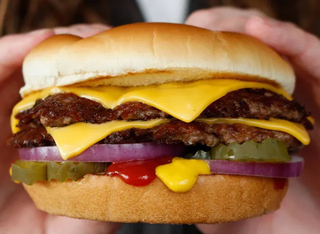 Double ButterBurger with cheese at Culver's