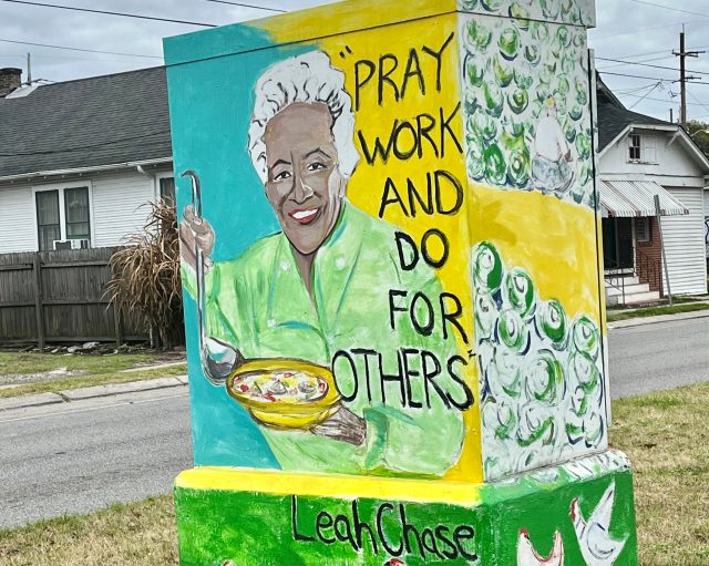 Leah Chase mural in NOLA