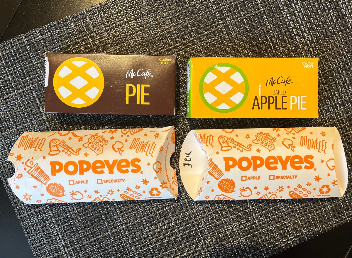 McDonalds Popeyes pie taste test