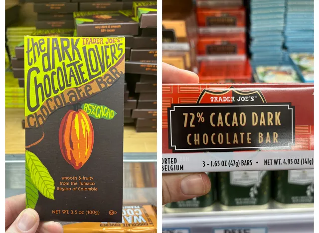 Dark chocolates on sale at Trader Joe's in downtown Brooklyn, N.Y.