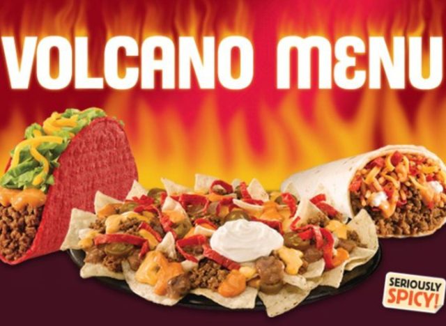 Taco Bell Volcano Menu