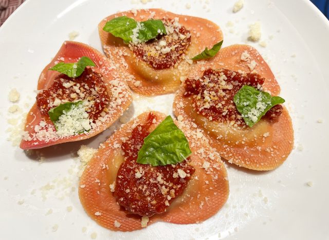 Trader Joe's heart-shaped ravioli