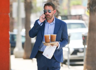 Ben Affleck carrying Dunkin'