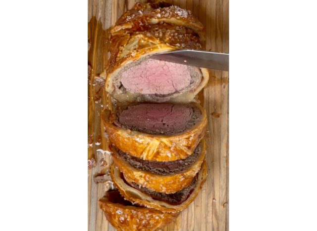 brooklyn beckham's beef wellington