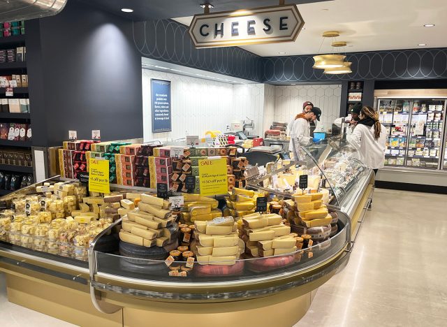 Cheese counter at the new Whole Foods in NYC's financial district.