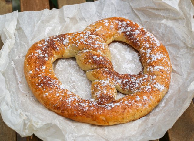 cinnamon sugar soft pretzel