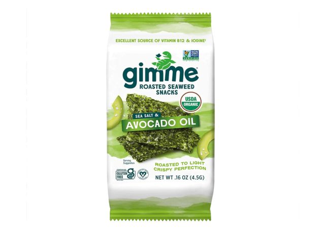 gimme roasted seaweed snacks with sea salt and avocado oil