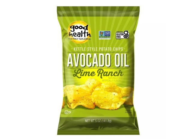 good health avocado oil and lime ranch kettle style potato chips