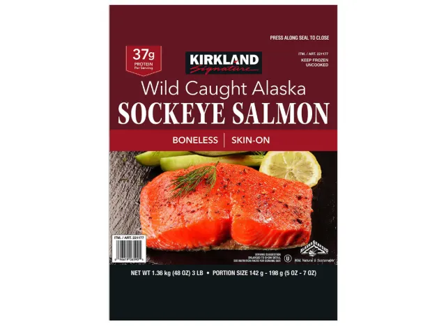 kirkland signature wild caight alaska sockeye salmon