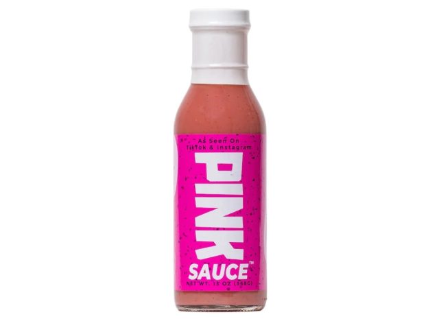 pink sauce bottle