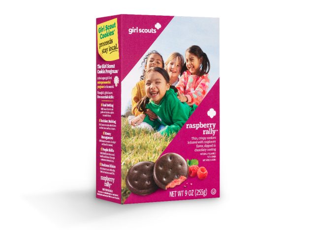 raspberry rally girl scout cookies