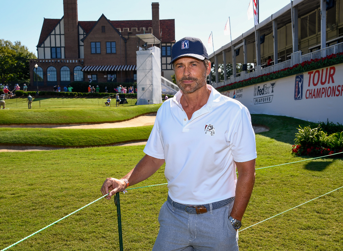 Rob Lowe golfing